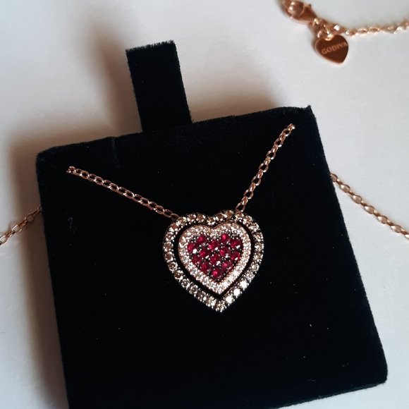 GODIVA Jewelry - GODIVA x LE Vian 14K Diamond Heart Necklace